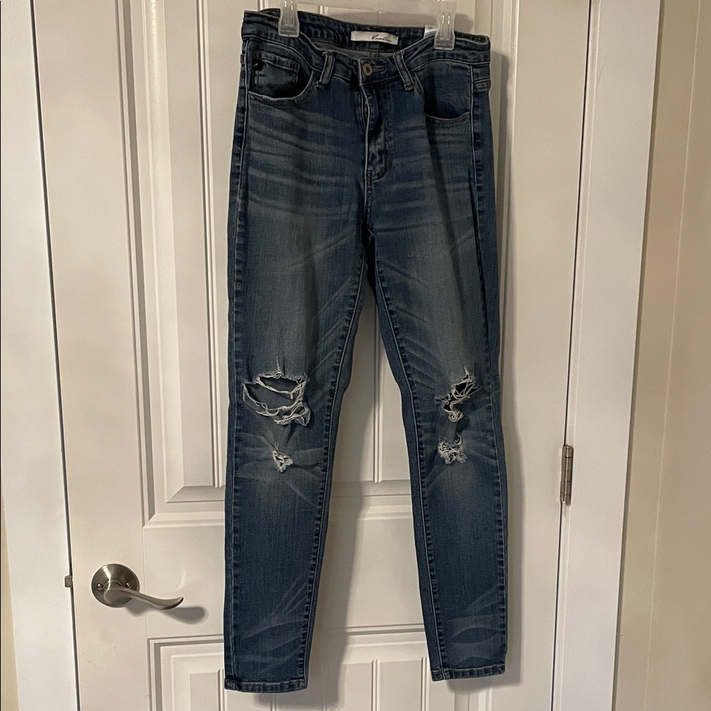 Kancan Distressed Blue Jeans for Women